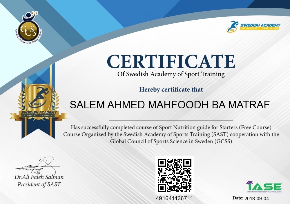 SALEM AHMED MAHFOOD BA MATRAF